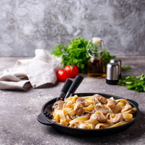 Gluten-Free Chicken and Mushroom Cream Pasta