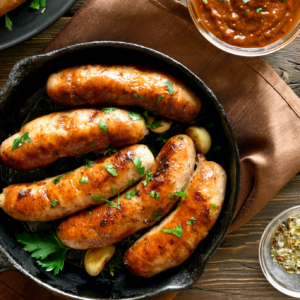 Gluten-free turkey and apple sausage