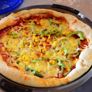 Gluten-free pizza with a cauliflower crust