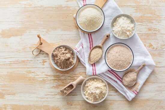 a range of gluten free flour subtitutions